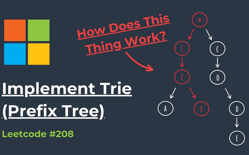 hackernoon how to implement trie (prefix tree) - blind 75 leetcode questions