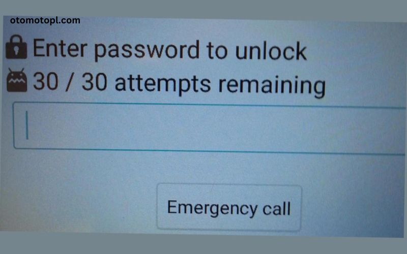 Enter Password to Unlock 3030 Attempts Remaining